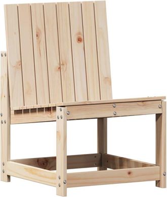 vidaXL Vidaxl - Silla De Jard&iacute;n De Madera Maciza De Pino 50,5x55x77 Cm