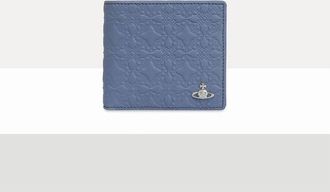 Vivienne Westwood Billfold Wallet Nappa Leather Blue One Size Men