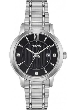 Bulova Womens 96P185 Ladies Classic Watch - Silver - One Size