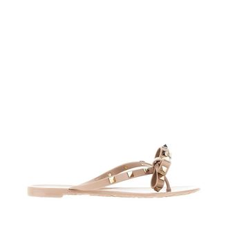 Valentino Garavani Rockstud rubber thong slides Woman 36