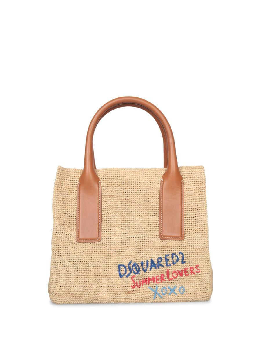 長財布 Dsquared Biscuit Suede Twin Handbag Bags | DSQUARED2.
