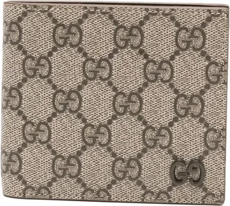 Gucci GG Supreme-canvas Leather Wallet