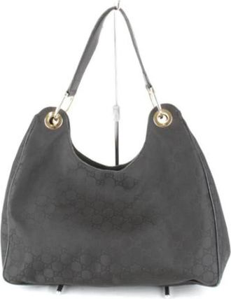 Gucci Pre-owned Nylon gucci-bags - Dames - Vintage Schoudertas - Zwart - ONE Size - Nylon - Vintage