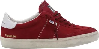 Golden Goose Red Suede Soul Star Sneakers