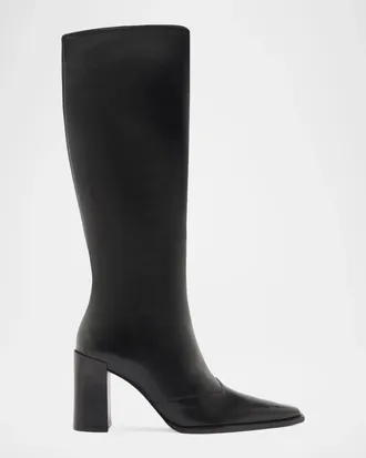 Schutz 85mm Raffaela Leather Knee-High Boots
