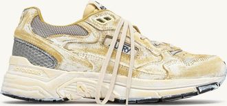 Autry SNEAKERS HYPERWAY SUPER VINTAGE IN SUEDE GIALLO E ARGENTO