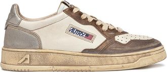 Autry Supervintage Womens Sneakers in Antiqued Leather