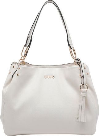 Liu Jo White Logo Shoulder Bag