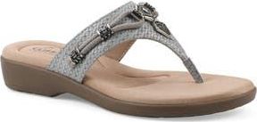 White Mountain Bainah Thong Sandal in Slate Blue/Woven at Nordstrom Rack, Size 6.5