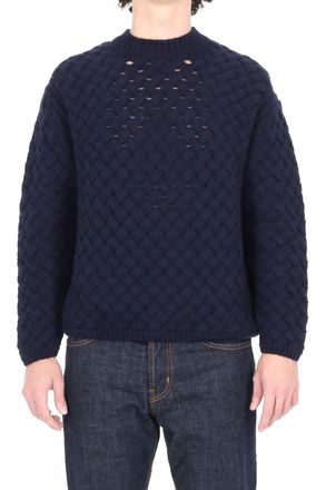 C.P. Company Textured Open-Weave Lambswool Sweater