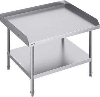 OEM Mesa De Trabajo De Acero Inoxidable Mesa De Trabajo Comercial Para Preparaci&oacute;n De Alimentos Protector Contra Salpicaduras De 3 Lados 762 X 914 X 660 M