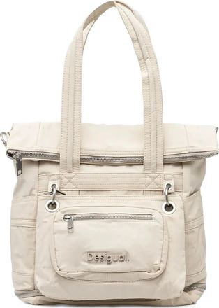 Desigual Zaino con logo - Toni neutri