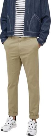HUGO BOSS Broeken > Chino - Heren - Chinos - Beige - 4XL - Katoen - Broeken