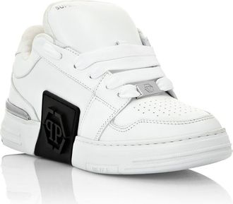 Philipp Plein Super Street Lo-Top Sneakers Hexagon Logo Unisex in White at Nordstrom, Size 35