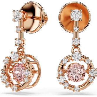 Swarovski Constella Drop Earrings in Rose Gold/Multi at Nordstrom