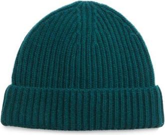 Entireworld Recycled Cashmere Blend Beanie in Green at Nordstrom