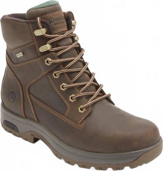 Dunham Mens 8000 Works Plain Toe Boot In Brown Lea