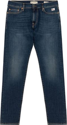 Roy Rogers Straight Jeans, male, Blue, Size: W32 517 Carlin Jeans