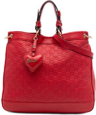 Gucci Pre-owned Gucci Medium Guccissima Valentine Top Handle Bag Ladies XML6C5FUVSA0GDSB