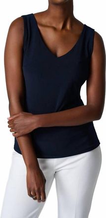 Joseph Ribkoff Classic V-Neck Cami In Midnight Blue