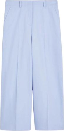 Max Mara Pantalon Zircone - Dames - Wijde Broeken - Blauw - 2XL - Broeken