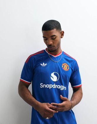 adidas adidas Football Manchester United 26/27 maglia away blu