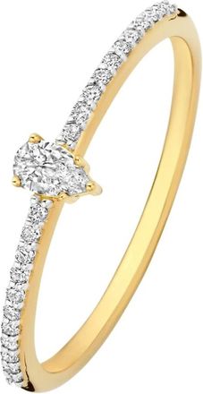 Isabel Bernard Accessoires, Dames, Geel, 52 MM, De la Paix Eloise Ring met Diamant