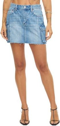 Pistola Denim Rhea Raw Hem Cargo Denim Miniskirt in Heat at Nordstrom Rack, Size 29