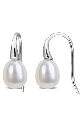 Delmar Cultured Freshwater Pearl Drop Earrings in White at Nordstrom Rack