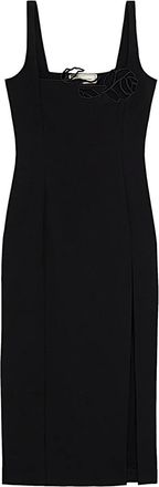 Blumarine Abito midi con cut-out - Nero