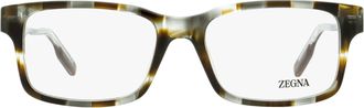 Ermenegildo Zegna EZ5254 Soft Rectangular Acetate Eyeglasses - Gray