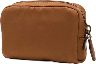 Prada 2013-2025 Micro Re-Nylon pouch - women - Nylon - One Size - Brown