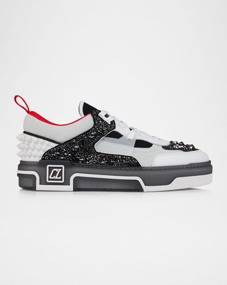 Christian Louboutin Men & apos;s Astroloubi Strass Eternity Low-Top Sneakers