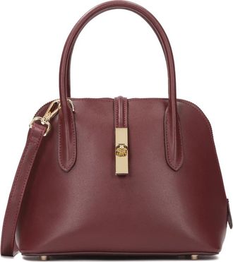 Kazar Maroon leren handtas met handvatten - Dames - Handtassen - Bruin - ONE Size - Leer - Tassen