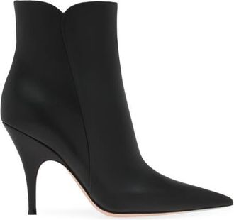 Gianvito Rossi Sofia Bootie in Black Calf Leather at Nordstrom, Size 35.5
