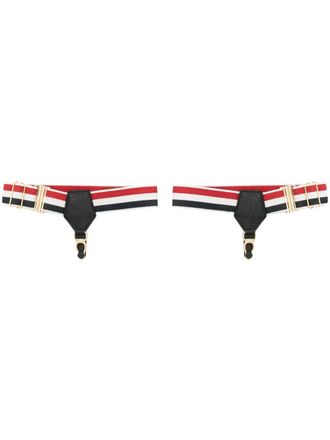 Thom Browne Reggicalze con dettaglio RWB - Blu