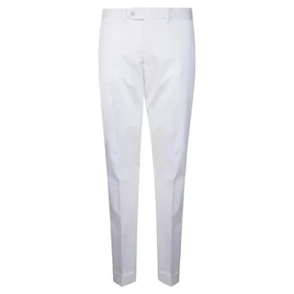 Barba Suit Trousers, male, White, Size: 2XL Chino Milano