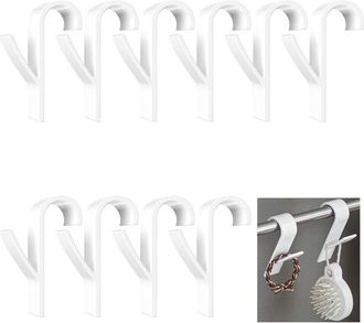 OEM 100 Ganchos Para Toallas De Ba&ntilde;o, Ganchos Para Radiador De Secado, Ganchos De Pl&aacute;stico Para Secador De Toallas, Soportes Universales Multiusos Para Ra