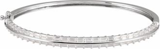 Diamond2Deal 14k Gold 2 1/6 CTW Lab-Grown Diamond Bangle Bracelet 7