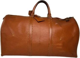 Louis Vuitton Pre-owned Weekendtas - Dames - Vintage Weekendtas - Oranje - ONE Size - Leer - Vintage