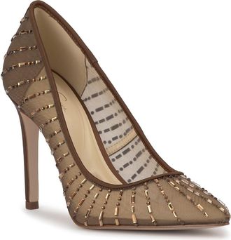 Jessica Simpson Piviano Pointed Toe Pump in Toasted Peca Finmsh at Nordstrom, Size 5.5
