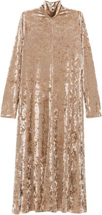 Forte_Forte Beige Velvet long dress