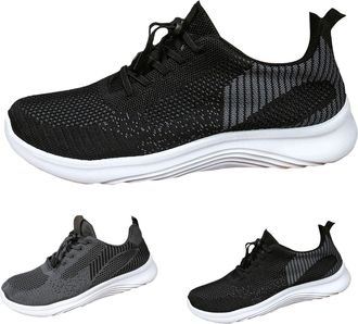 Generic Breeze Shoes Trainers Mens Black Slip On Slip-On Shoes Sporty Casual Shoes Lightweight Mens Walking Shoes Flat Sole Fabric Shoes Without Laces Mens Sh