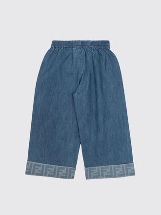 Fendi Jeans Fendi in denim di cotone con monogram
