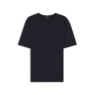 BOSS Cotton-linen T-shirt in a regular fit