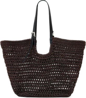 AllSaints Ara Cotton Tote in Burnt Umber Red at Nordstrom