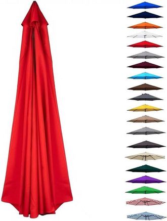 No Brand Toldo De Repuesto Para Sombrillas De 200-400 Cm, 6/8 Varillas, Funda Antipolvo De Repuesto Para Sombrilla, Playa, Mercado, Colores Resistentes, Protec