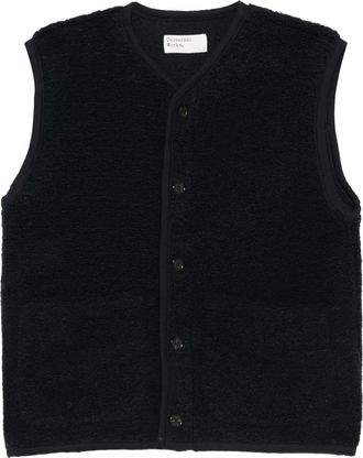 Universal Works button-fastening vest - Blue