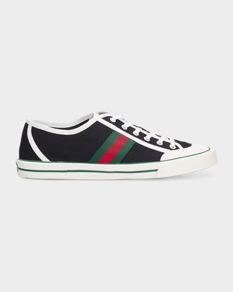 Gucci Men & apos;s Tennis 1977 Canvas Low-Top Sneakers