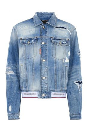 Dsquared2 OVER DENIM JACKET Size: 50, colour: BLUE